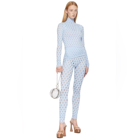 Maisie Wilen Perforated Turtleneck & Leggings Set - Picture 2 of 7
